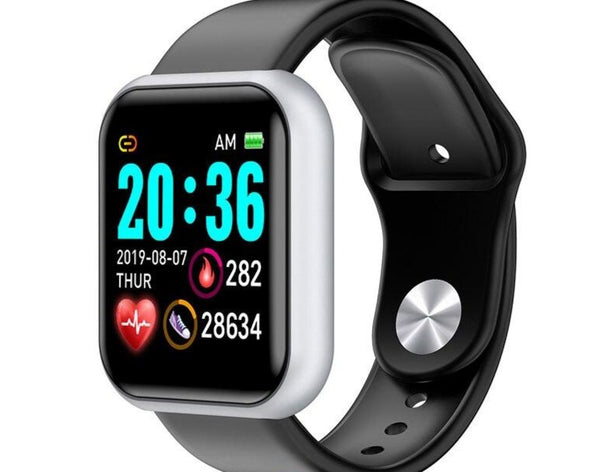 Kids Multi Function Fitness Smart Watch - Silver/Black