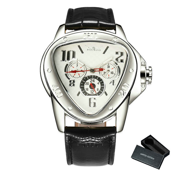 Luxury Steel Quartz Chronograph Automatic Watch - White