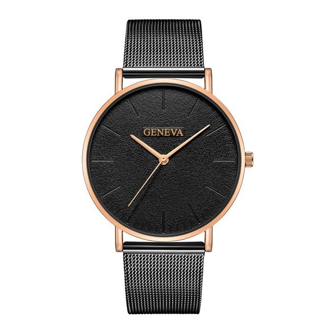 Classic Stainless Steel Mesh Band Watch - 13 Color Options