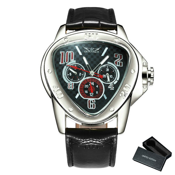 Luxury Steel Quartz Chronograph Automatic Watch - Black