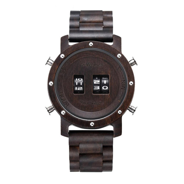 Luxury Wooden Quartz Watch - Black