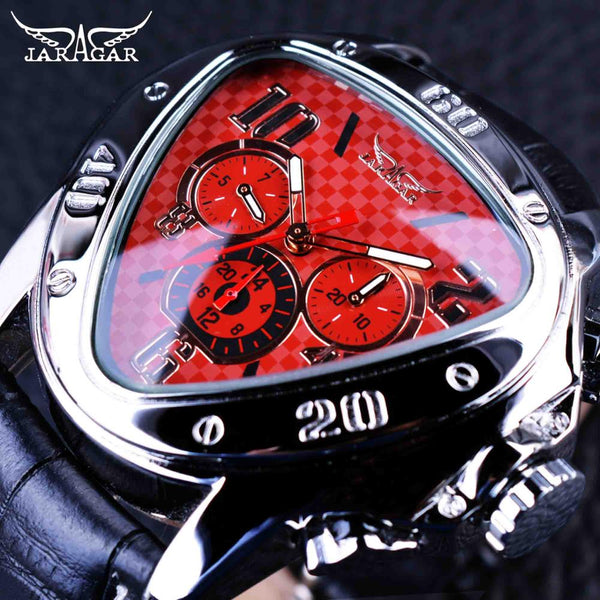 Ultra Luxury Mechanical Steel Chronograph Automatic Watch - Red
