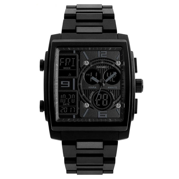 Digital Chronograph Waterproof Sport Watch - Black