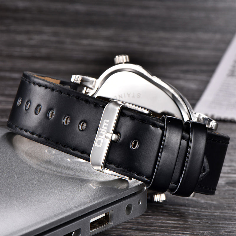 Unique Military Steel Quartz Watch - White
