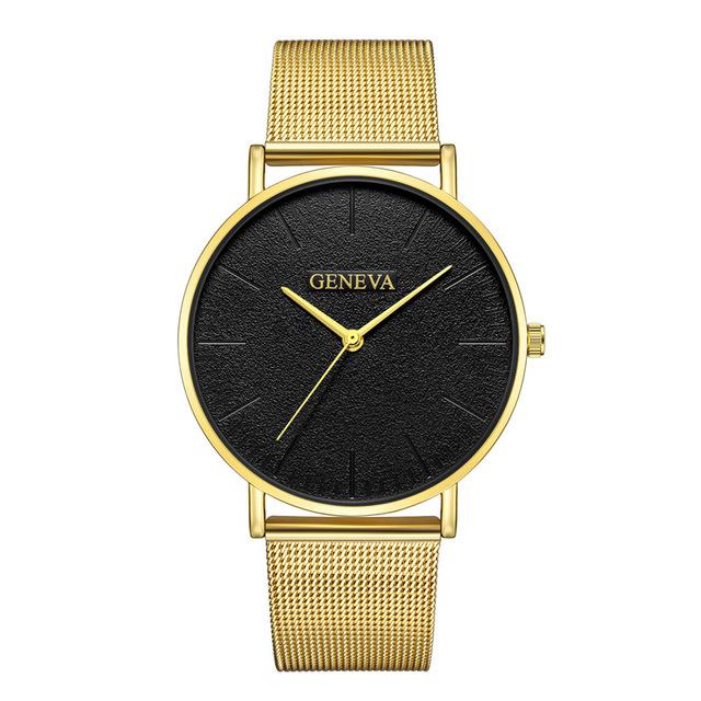 Classic Stainless Steel Mesh Band Watch - 13 Color Options