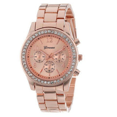 Luxury Diamond-Like Steel Watch - 3 Colors